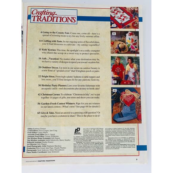 Crafting Magazine Traditions July August 1997 Patriotic Projects 40+ Summer - Picture 3 of 4